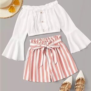 SHEIN White Off-Shoulder Blouse